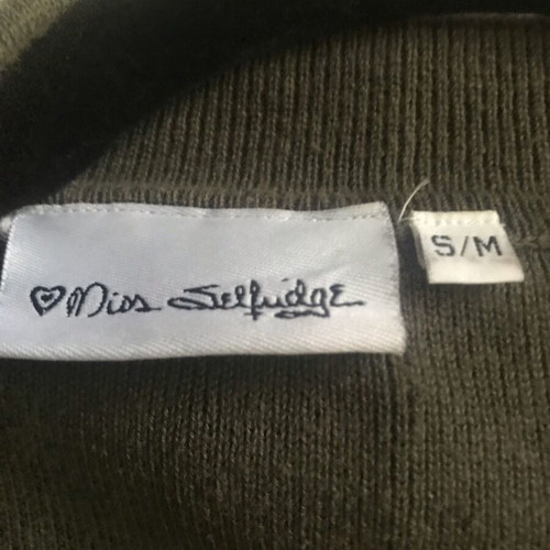 Miss Selfridge women's top like new, size S/M, khaki