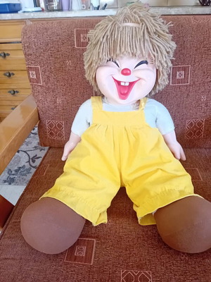 Vintage doll used, height 60cm
