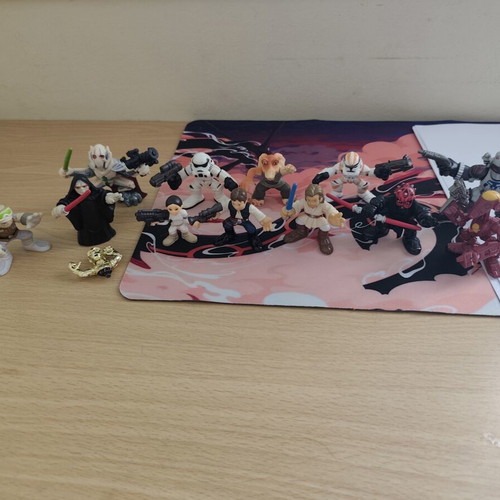 Star Wars figure collection used