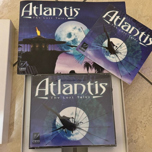 Atlantis PC game like new, 4 CDs with manuals