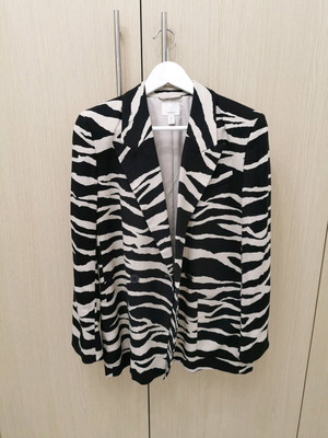 H&M Oversize σακάκι με animal print σαν καινούργιο