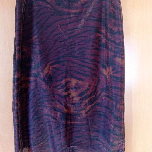 Women's leopard print skirt knee-length like new, size M