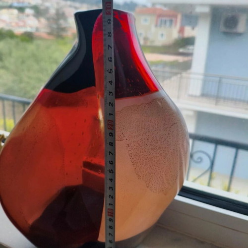 Mdina vase handmade from lava like new