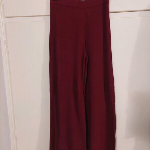 Burgundy palazzo pants like new, summer, size M Pull & Bear