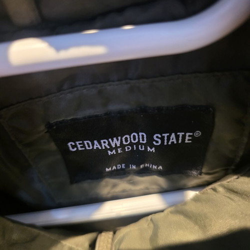 Cedar Wood State men's summer jacket, dark green, size M