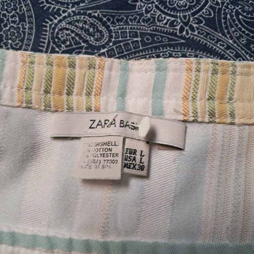 Zara cotton dress A-line like new, multicolor, size L