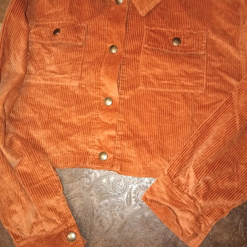 Funky corduroy set with shirt brown like new, 14 years