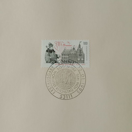 German stamps 1995 first day cover mint condition, block of four