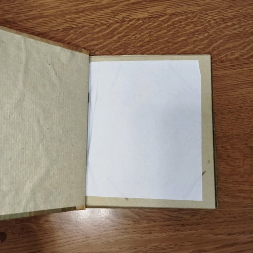 Album with pressed paper and natural leaves, like new, 10 pages