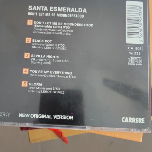 Santa Esmeralda Don't Let Me Misunderstood CD, Skorsky Carrere