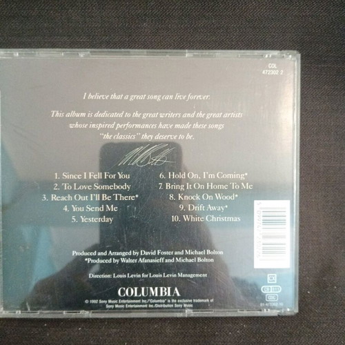 Michael Bolton Timeless The Classics CD like new, pop