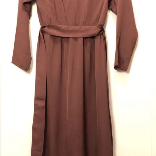 Massimo Dutti long dress 100% viscose, new, size XS/S, burgundy
