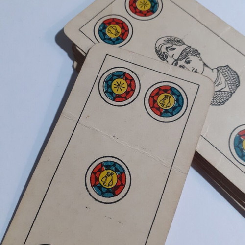 Collectible old ELLINIKON MONOPOLION playing cards used