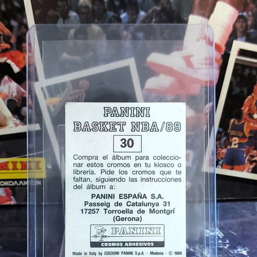 Joe Barry Carroll New Jersey Nets Panini NBA 1988-89 sticker used