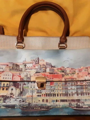 Σετ τσάντα χαρτοφύλακας και θήκη λάπτοπ Parfois σαν καινούργιο, πολύχρωμο