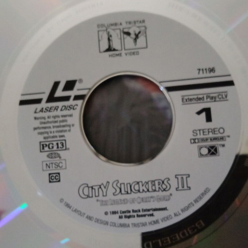 City Slickers II The Legend of Curly's Gold LaserDisc like new, comedy
