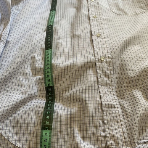 Men's Checked Shirt long sleeve, pocket, French seam, like new, size L