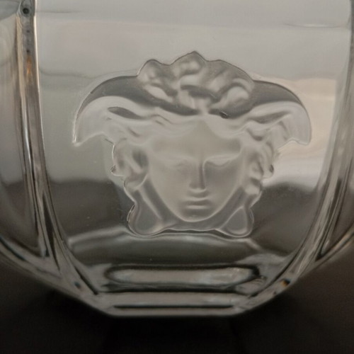 Rosenthal Versace Medusa Lumiere Crystal Bowl like new, 18cm