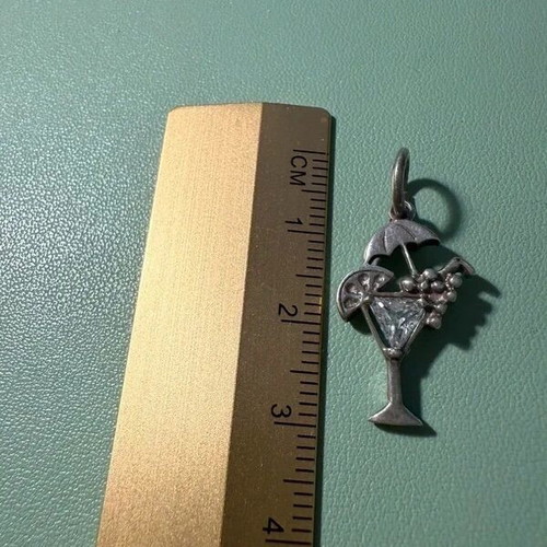 Silver 950 Necklace Pendant like new, cocktail design