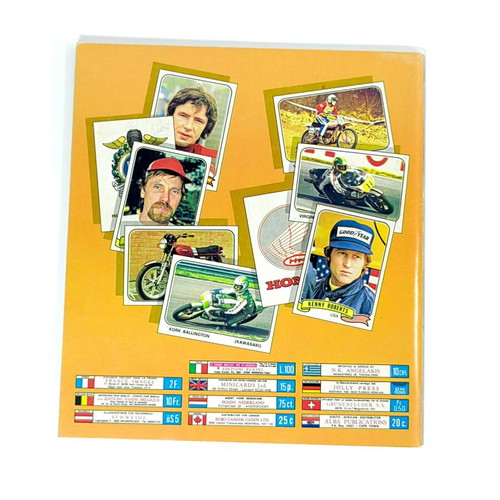 Panini Moto Sport 1979 Sticker Album like new, incomplete