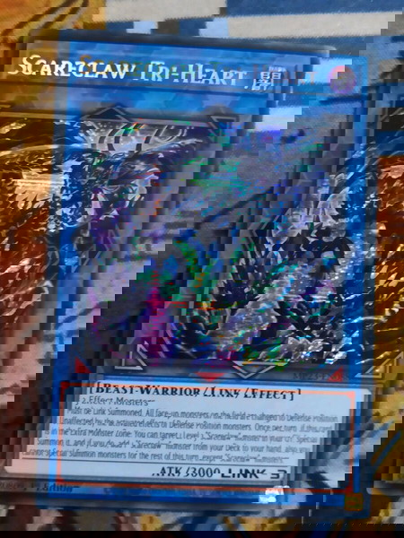 1) Scareclaw Tri Heart (Secret Rare, Yugioh)