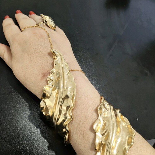Bracelet design Zara new, gold-colored