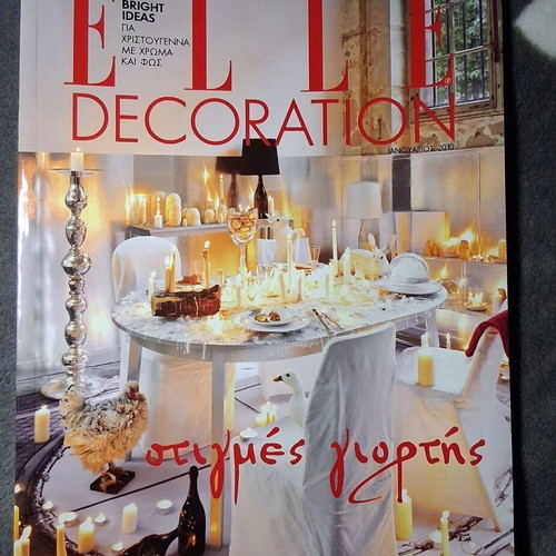 Elle Decoration magazine used, January 2010 festive moments