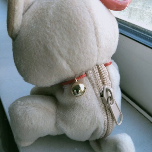 Plush wallet key holder like new