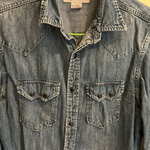 Ralph Lauren jean shirt used, slim line, blue, size S-M