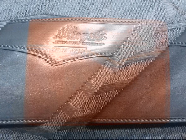 wrangler δερμάτινο ανδρικό πορτοφόλι
