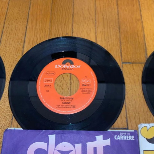 3 rare 45 rpm records Rick Astley, Clout, Gans pack