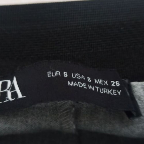 Zara gray fabric pants S like new