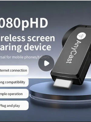 Wireless Screen Sharing Device New, Portable TV Projector with WiFi