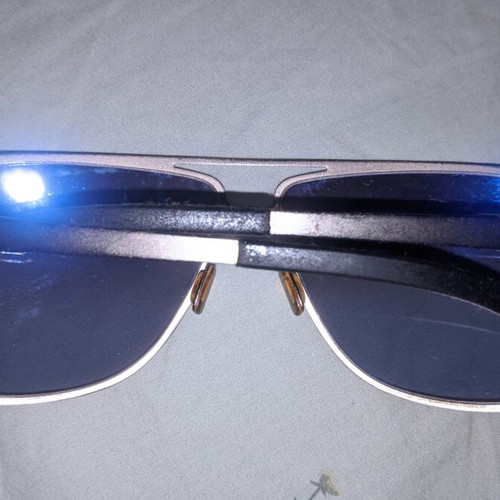 LAK Aviator sunglasses for men, metal frame, blue-grey lenses