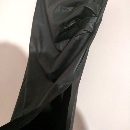 Lumina leatherette skirt and top set black size M like new