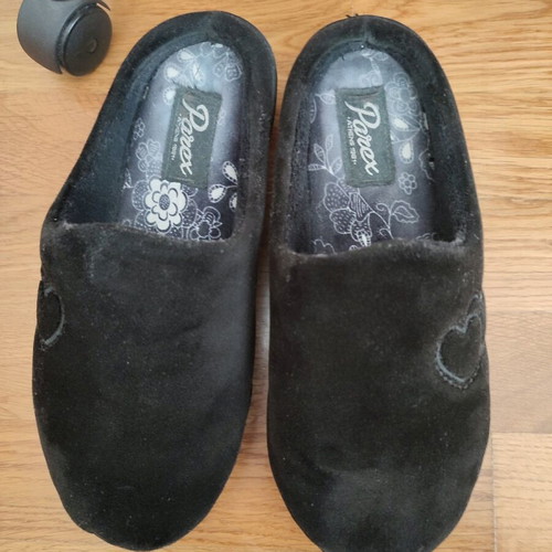 Parex velvet slippers used size 38 black