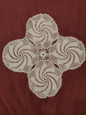 Knitted doily new handmade