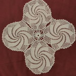 Knitted doily new handmade