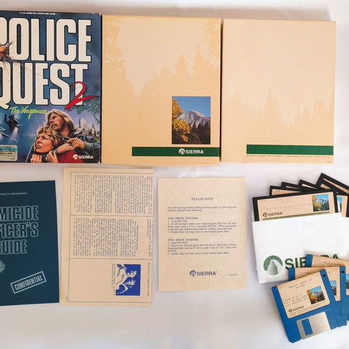 Police Quest II The Vengeance PC μεταχειρισμένο adventure παιχνίδι, μεγάλη συσκευασία