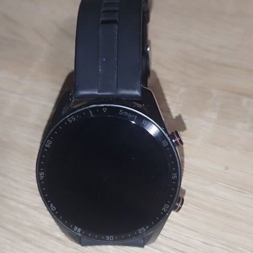 Smart watch with mobile app connection, black