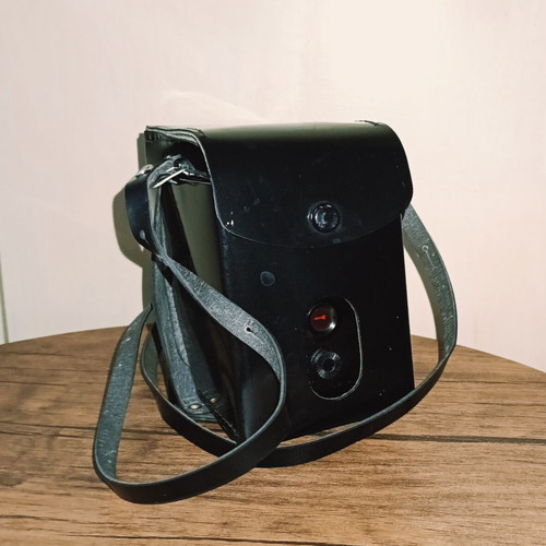 Lubitel 2 vintage camera with leather case and strap