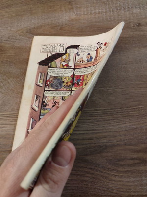 Baboura 327 comic used with writing on cover/back cover
