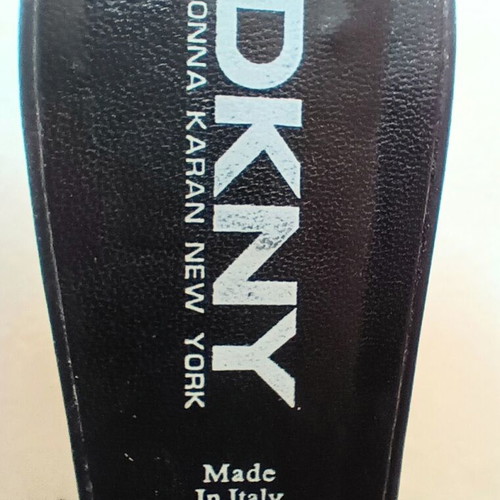 Mules DKNY black patent leather used, size 36 with box