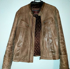 ΔΕΡΜΑΤΙΝΟ ΜΠΟΥΦΑΝ ΤΥΠΟΥ BIKER LONDON AIR ΜΕΓΕΘΟΣ XL