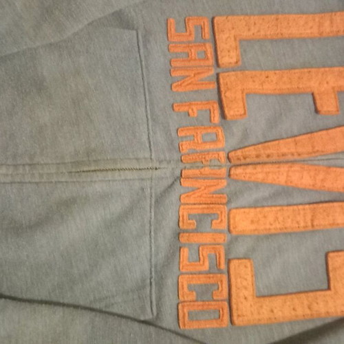 Levi's women's oversize cardigan used, blue, with hood