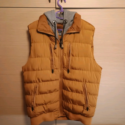 Inspire men's sleeveless jacket XXL like new, yellow-gold