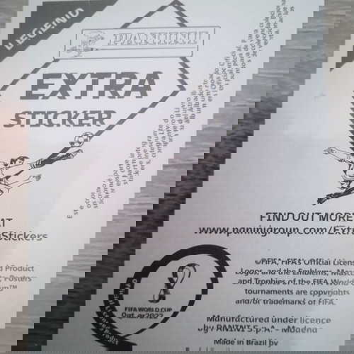 Extra stickers Panini World Cup 2022 gold και silver