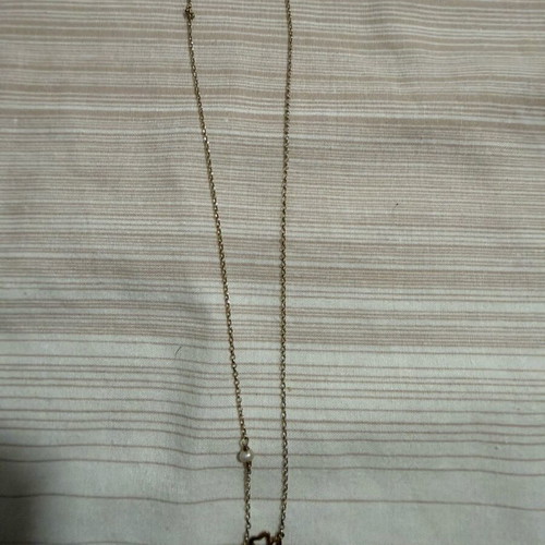 Silver clover necklace used