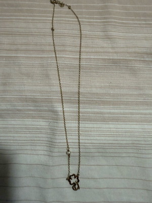 Silver clover necklace used