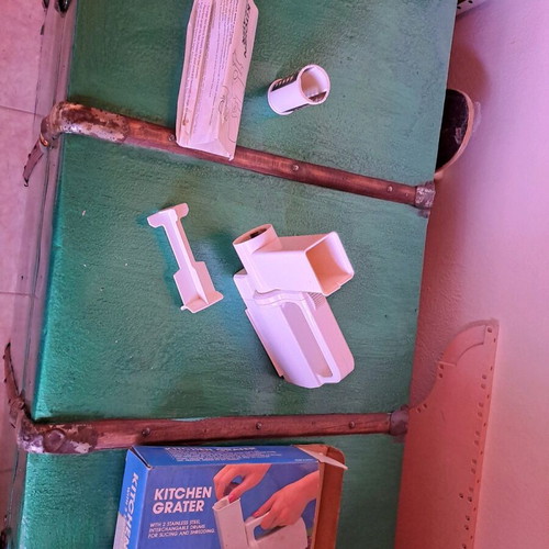 Vegetable grater used, all together